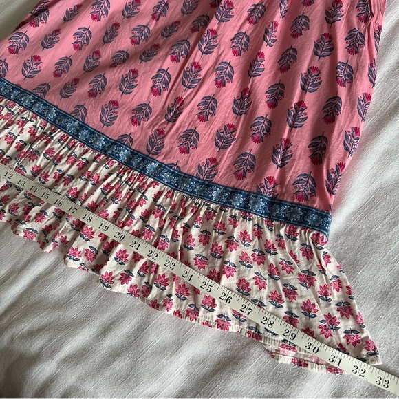 Old Navy ASO I Woke Up A Vampire Dress Sz M Floral Boho Cottagecore Peasant Airy - Picture 13 of 16